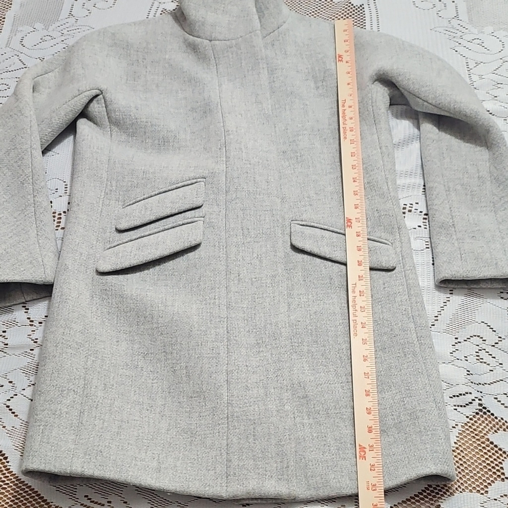 J. Crew Gray Italian Wool Cocoon Jacket - Picture 8 of 11